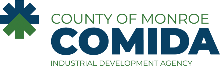 County of Monroe Industrial Development Agency Logo Showing Image of Gear
